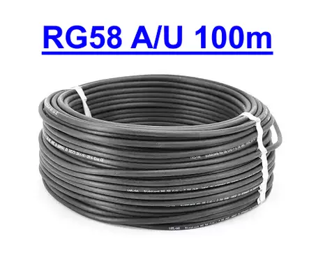 100m RG58 A/U MIL C-17F SPECSATTU TINATTU KOAKSIAALIKAAPELI - Koaksiaalikaapelit - 701030 - 1
