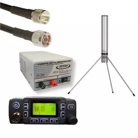 WOUXUN M80 RHA68 RADIO + GP LB 68 N ANTENNI+ F7 PWR + 10m RG213 N KAAPELI - RHA68 TARJOUSPAKETIT - 140710 - 1