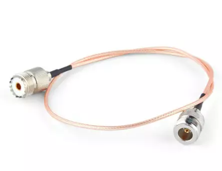 0,5m RG316 N-Naaras / UHF-naaras VALMISKAAPELI - Koaksiaalivälikaapelit - 703170 - 2