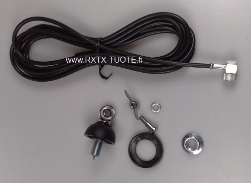DV-JALKA 4m KAAPELILLA PUOLIPALLO ANTENNEIHIN VANHA TELECAP - Kiinteät antennijalat - 602020 - 1