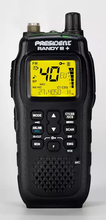 PRESIDENT RANDY III PLUS NRC CB27 LA KÄSIRADIOPUHELIN - CB27 KÄSIRADIOPUHELIMET - 201080 - 1