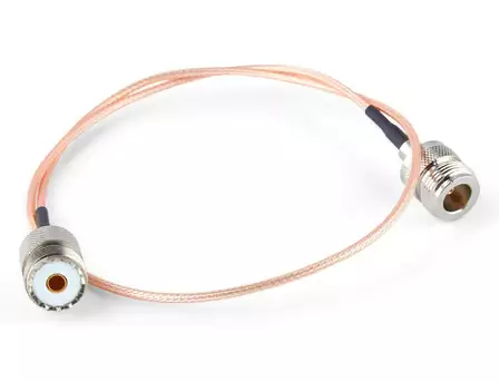 0,5m RG316 N-Naaras / UHF-naaras VALMISKAAPELI - Koaksiaalivälikaapelit - 703170 - 1