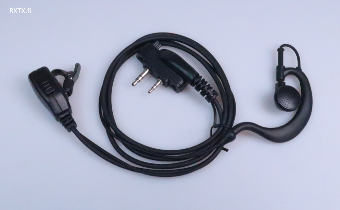HED-58 HEADSET WOUXUN T58, T59, R59 LUKITTAVA VESITIIVIS - Kenwood 2-pin headsetit - 303200 - 1