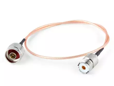 0,5m RG316 N-uros / UHF-naaras VALMISKAAPELI - Koaksiaalivälikaapelit - 703171 - 2