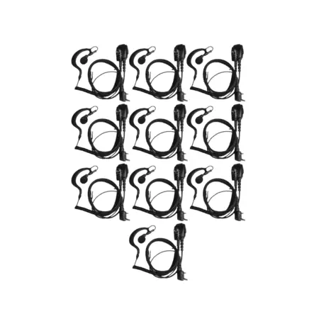 10 x JDR-1702 HEADSET WOUXUN, KENWOOD, BAOFENG VAIHDETTAVALLA KUULOKKEELLA - Kenwood 2-pin headsetit - 140261 - 1