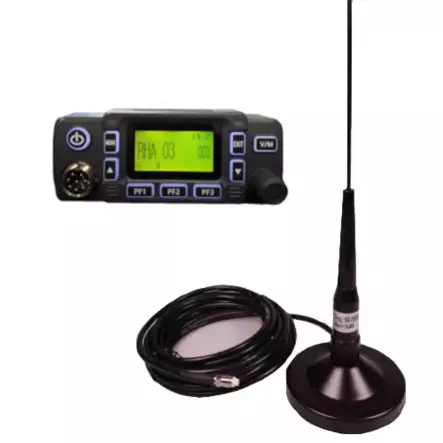 WOUXUN M80 RHAH68 + TLP2 MAG ANTENNI, IP65, 25W, KAIUTIN MYÖS MIKISSÄ! - RHA68 TARJOUSPAKETIT - 140711 - 1