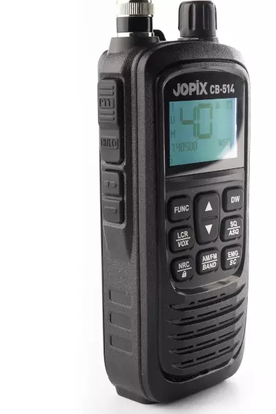 JOPIX CB514 + CARKIT NRC CB27 LA-KÄSIPUHELIN USB-C LADATTAVALLA AKULLA JA 12V SUORASYÖTTÖSARJALLA - CB27 LA-radiopuhelimet 26-28 MHz - 201051 - 1