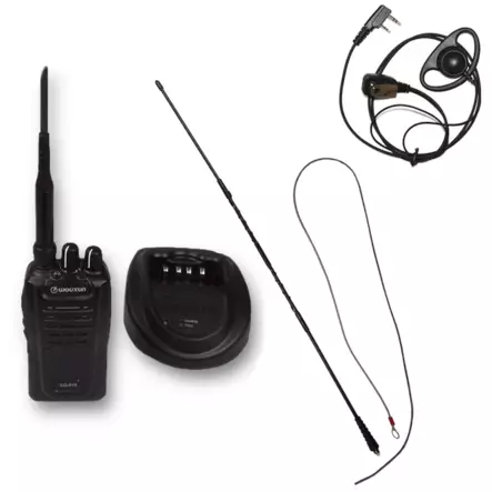 WOUXUN KG-819 BLACK RHA68 VHF + KOMPRO70 OPTIMOITU ANTENNI + HEADSET METSÄSTYS VHF - RHA68 TARJOUSPAKETIT - 140251 - 1