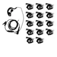 15 kpl HES-03 C-LENKKI HEADSET WOUXUN, KENWOOD, ANYTONE, ROXTONE PAKETTI - Kenwood 2-pin headsetit - 140181 - 1