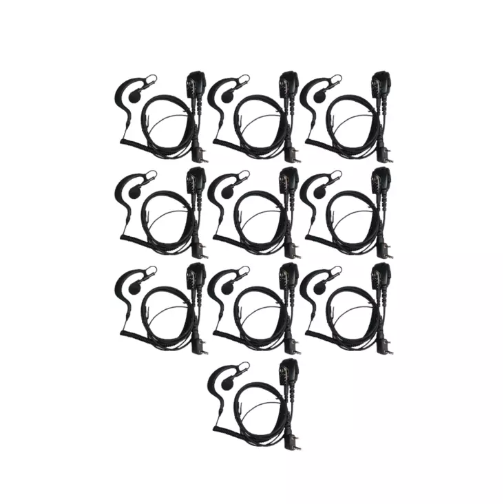 10 x JDR-1702 HEADSET WOUXUN, KENWOOD, BAOFENG VAIHDETTAVALLA KUULOKKEELLA - Kenwood 2-pin headsetit - 140261 - 1