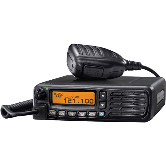 ICOM IC-A120E AIR ILMAILU VHF RADIOPUHELIN KIINTEÄ ASENNUS TAI MOBILE - Ilmailuradiopuhelimet 108-136 MHz - 203001 - 1