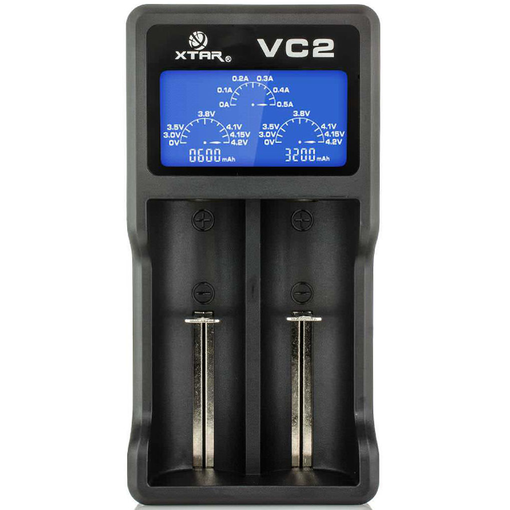 XTAR VC2 18650 AKKUJEN ÄLYKÄS TUPLALATURI - Koiratutkatarvikkeet - 100021 - 1