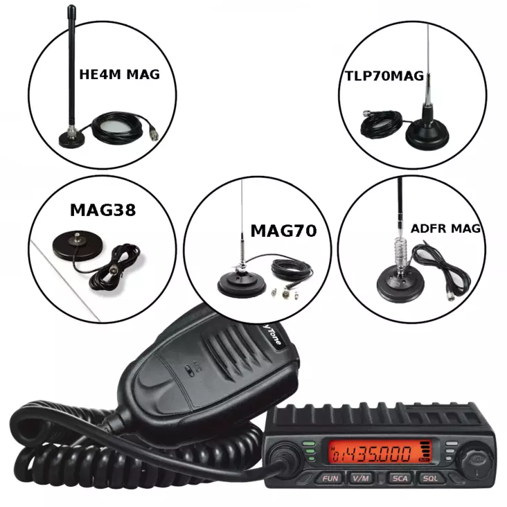 ANYTONE AT-779R TS RHA68 MAGNETTIANTENNILLA TUP.SYT. 12V - RHA68 TARJOUSPAKETIT - 1401841 - 1