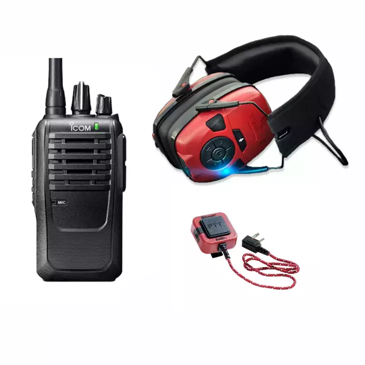 ICOM IC-F3002 VHF + BLUETOOTH DONGLE + D-QUAD BT BLUETOOTH AKTIIVIKUULOSUOJA - VHF TARJOUSPAKETIT - 140351 - 1