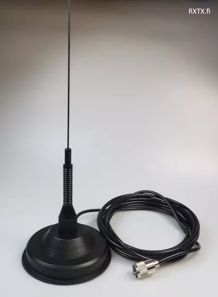 M-150 BIG BLACK VHF MAGNEETTIANTENNI 145 - 500MHz TYÖKÄYTTÖÖN 50cm - VHF autoantennit 50-225 MHz - 140231 - 2