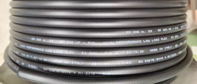 RF400 UF FLEX 10,3mm VÄHÄHÄVIÖINEN KOAKSIAALIKAAPELI 50m, MADE IN EUROPE! - Koaksiaalikaapelit - 701911 - 1