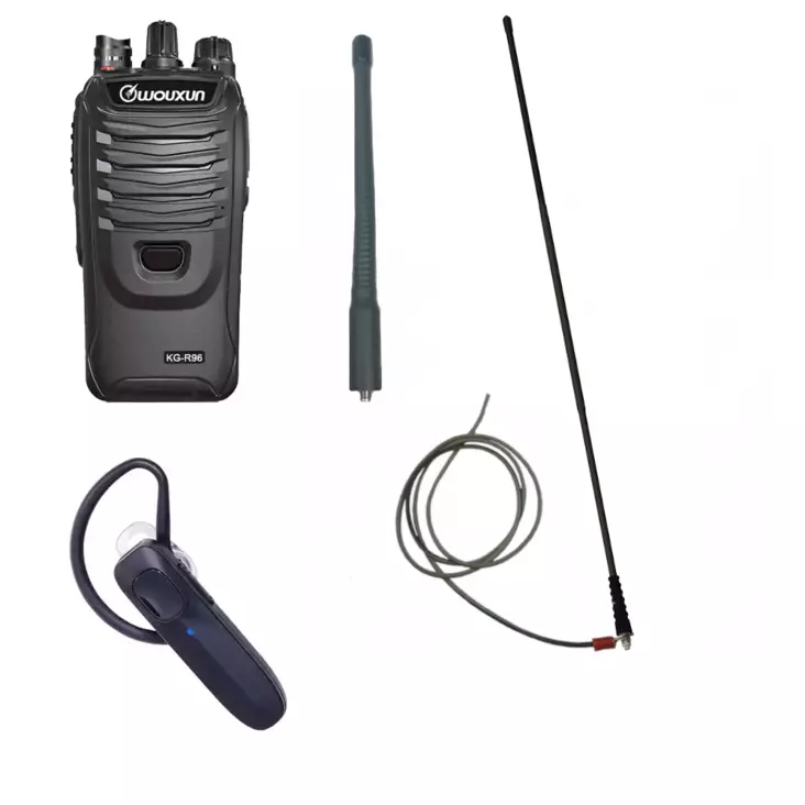 WOUXUN KG-R96 + BT-20 HEADSET + KOMPRO 70 MAATASOANTENNI BLUETOOTH RHA68 METSÄSTS VHF 8W 2 ANTENNIA - RHA68 KÄSIRADIOPUHELIMET - 202041 - 1