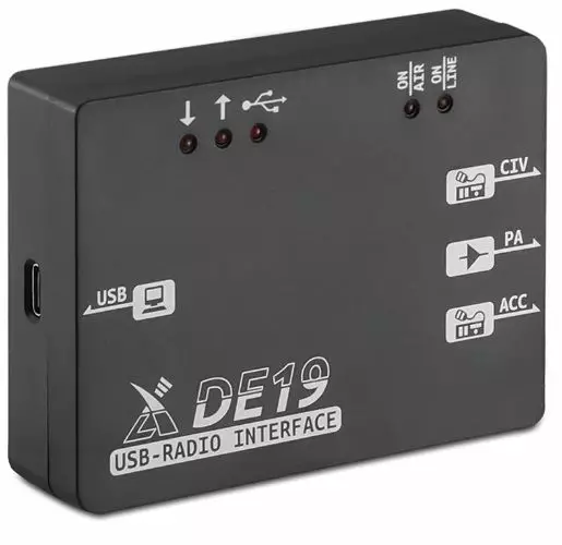 XIEGU DE-19 USB DIGI-INTERFACE ja LISÄLAITE LIITÄNTÄYKSIKKÖ G106 ja G90 MALLEIHIN - Digimode interfacet - 313021 - 1