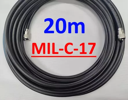20m RG-213U ECA UHF-LIITIN VALMISKAAPELI MIL-C-17 - Koaksiaalivälikaapelit - 703092 - 1