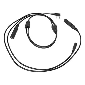 HED-28 ILMAILU HEADSET ADAPTERIJOHTO AB-650 ILMAILURADION JA HEADSETIN VÄLIIN - Audiovälijohdot ja -adapterit - 306032 - 1