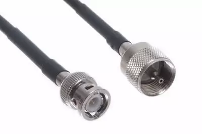 0,5m SWR VALMISKAAPELI BNC-U / UHF-U - Koaksiaalivälikaapelit - 7031032 - 1