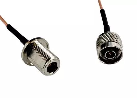 IKKUNALÄPIVIENTI 50cm N-uros / N-naaras - Ikkunaläpiviennit - 705012 - 2