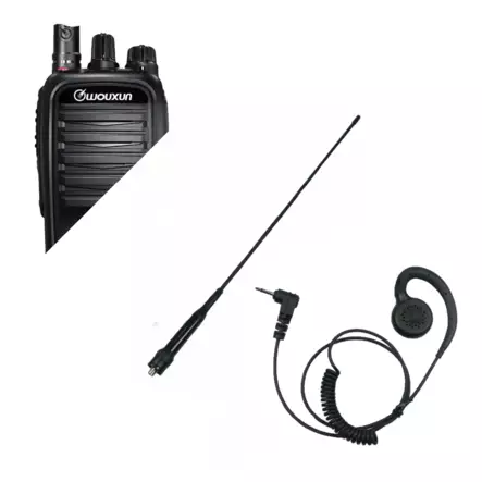 WOUXUN KG-R95 RHA68 LONG68 METSÄ- ja ANO68 PAMPPUANTENNI + NUTI KUULOKKEELLA METSÄSTS VHF 8W KAKSI ANTENNIA - RHA68 TARJOUSPAKETIT - 1400232 - 1