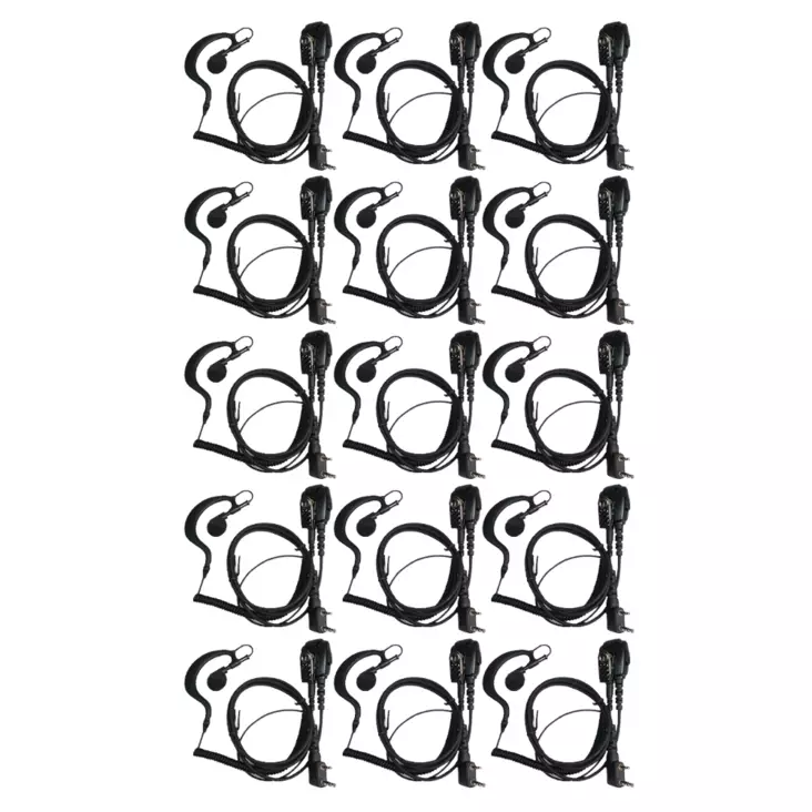 15 x JD-2302 HEADSET WOUXUN, KENWOOD VAIHDETTAVALLA KUULOKKEELLA - Kenwood 2-pin headsetit - 140672 - 1
