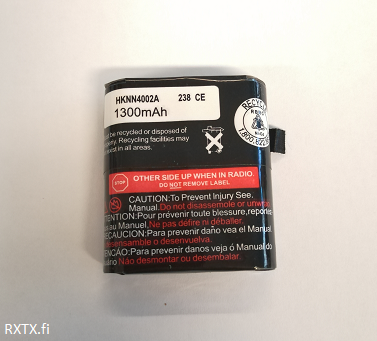 AP400N T82 MOTOROLA TEHOAKKU HKNN4002A T82, T62, T92 HUOM! 1300mAh - Motorola akut - 301102 - 1