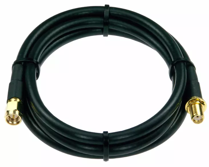 2m JATKOKAAPELI UNA SMA VÄHÄHÄVIÖINEN H-155 KAAPELI SMA uros/naaras LAATUTUOTE! - Koaksiaalivälikaapelit - 703042 - 1