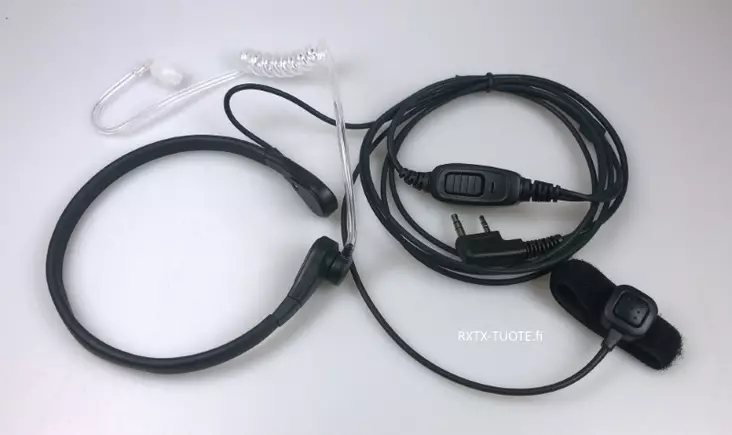 LARYNGO LIG LIGHT KURKKUMIKROFONI WOUXUN, KENWOOD, JAHTIJAKT, ROXTONE - Kenwood 2-pin headsetit - 303042 - 1