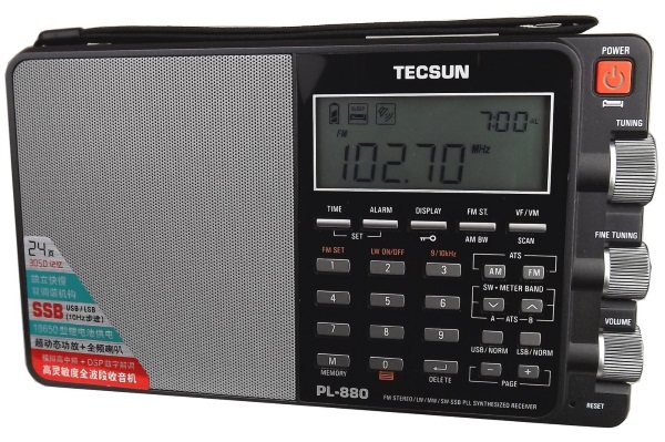 TECSUN PL-880 AM/FM/SSB MAAILMANRADIO 18650 Li-ion AKULLA - Maailmanradiot 0,1-30MHz - 401012 - 1