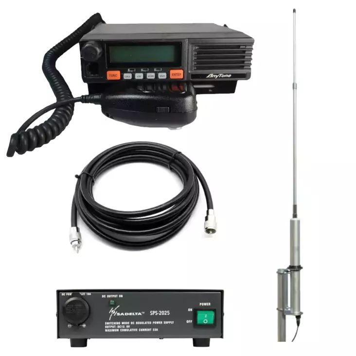 ANYTONE AT-5189 RHA68 + CX-4 ANTENNI + PC F25 23A + RG213 25m TUKIASEMA PAKETTI, KYLÄRADIO - RHA68 TARJOUSPAKETIT - 140702 - 1