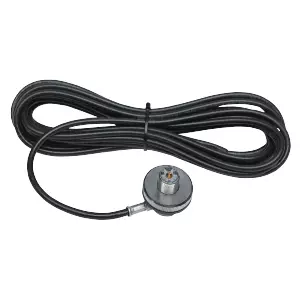 SIRIO SO-239 UHF-JALKA 4m RG58 KAAPELILLA ILMAN LIITINTÄ, LAIPPAKIINNITYS - Kiinteät antennijalat - 6020322 - 1