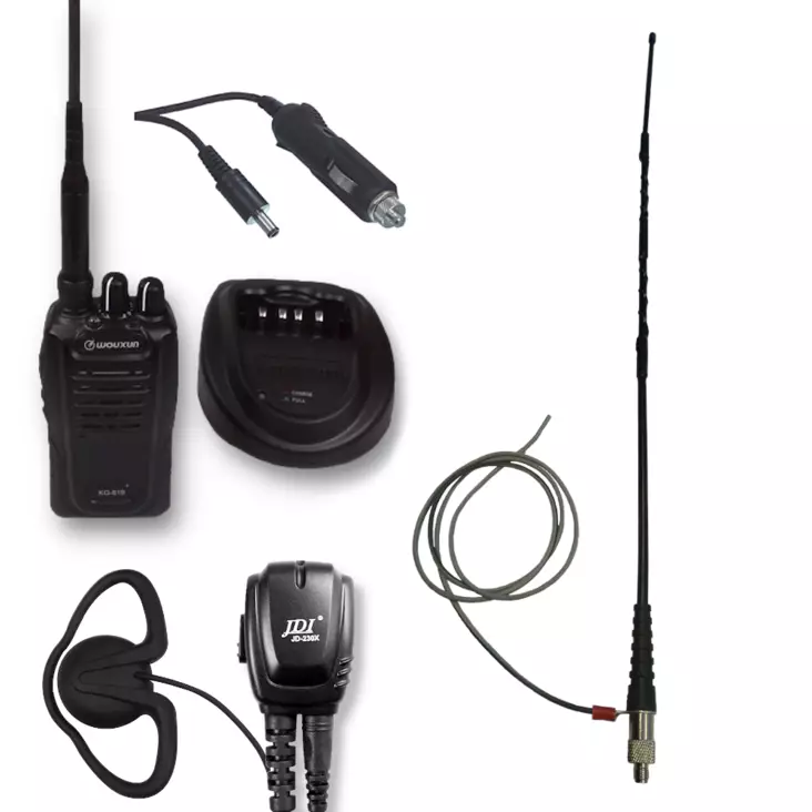 WOUXUN KG-819 BLACK RHA68 + MAATASOANTENNI + JD-2302 HEADSET METSÄSTS VHF - RHA68 TARJOUSPAKETIT - 140252 - 1