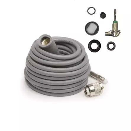 SMARTEQ BASE 1123 KIINTEÄ JALKA + 5,4m K40 RG8X KAAPELILLA - Kiinteät antennijalat - 602053 - 1