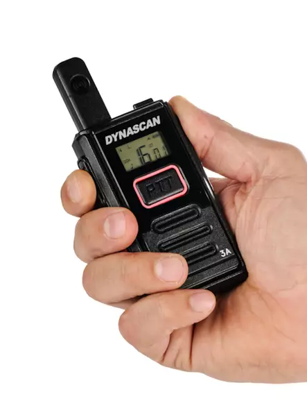 DYNASCAN 3A PMR446 RADIOPUHELIN, HUIPPU PIENEN KOKOINEN ja KEVYT, 16ch, USB-C LATAUS 21mm (paksu) ja 95mm (korkea) - PMR446 KÄSIRADIOPUHELIMET - 207073 - 1