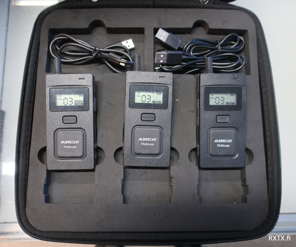 ALBRECHT MULTICOM INTERCOM JÄRJESTELMÄ 3 YKSIKKÖÄ + HEADSETIT ... FULL DUPLEX !!! - Ryhmäviestintä Intercomit - 208003 - 1