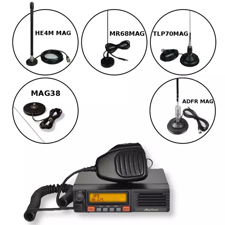 ANYTONE AT-5189 RHA68 METSÄSTYS VHF + MAGNEETTIANTENNILLA - RHA68 TARJOUSPAKETIT - 140253 - 1
