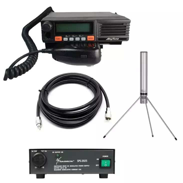 ANYTONE AT-5189 RHA68 + SIRIO LB LAAJAKAISTA-ANTENNI + PC F25 23A + RG213 25m TUKIASEMA PAKETTI, KYLÄRADIO - RHA68 TARJOUSPAKETIT - 140703 - 1