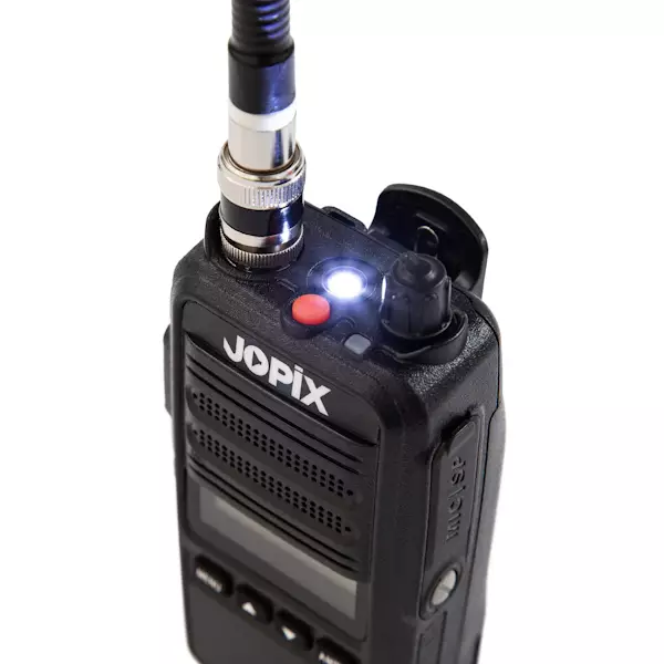 JOPIX CB80 CB27 LA-PUHELIN AM/FM, LED-VALO, 2600 mAh AKKU, PÖYTÄLATURI, IP65 - CB27 KÄSIRADIOPUHELIMET - 201053 - 1