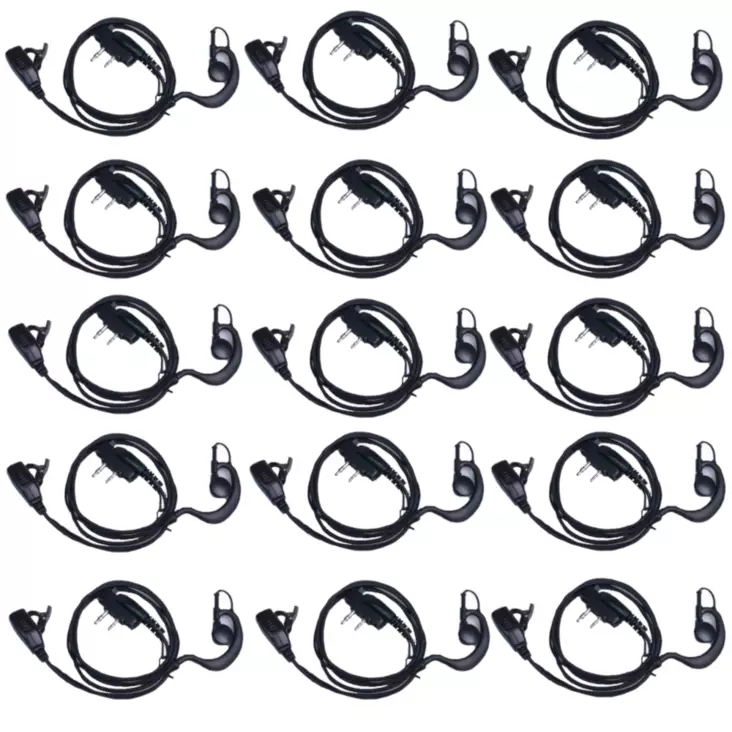 15 x HED-58 HEADSET WOUXUN KG-T58, R59, Q336 LUKITTAVA, ERÄ! - Kenwood 2-pin headsetit - 140694 - 1