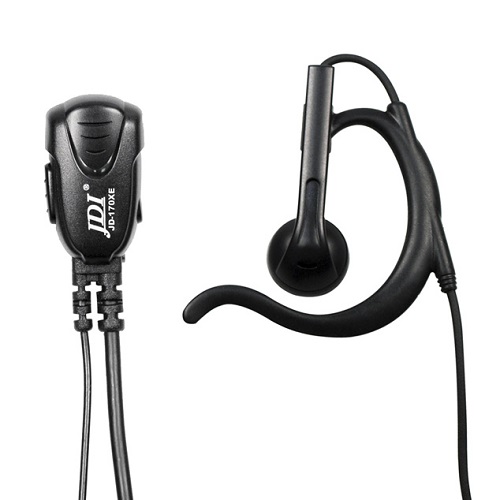 JD-1701L EH5 MK68, CB413, PANTHER, F1, F2, F5, F7, BURREL, BLACK MOOSE, E-Light - Icom 2-pin kulma headsetit - 303164 - 1