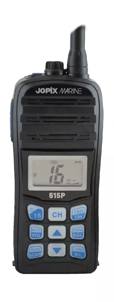 JOPIX MARINE 515P MERI-VHF RADIOPUHELIN IP67 KELLUVA L- ja F- SUOMI KANAVILLA 5W TEHO - Meri-VHF radiopuhelimet 155-162 MHz - 204004 - 1