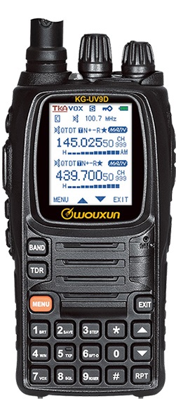 WOUXUN KG-UV9D PLUS DUALBAND VHF/UHF + AIR - 4m/2m/70cm amatööriradiot 70-434MHz - 104014 - 1