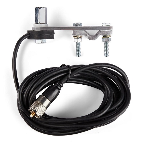 FLAT BAR 3/8" ANTENNINJALKA PEILITELINEELLÄ JA 4m KAAPELILLA UHF-liitin - Kiinteät antennijalat - 602074 - 1