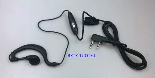 HES-03 HF HEADSET C-LENKILLÄ, WOUXUN, KENWOOD, ANYTONE, ROXTONE, BAOFENG - Kenwood 2-pin headsetit - 303004 - 1