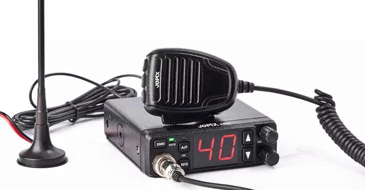 JOPIX AP-7 CB27 MINI LA RADIOPUHELIN MAG-ANTENNILLA ja TUP.SYT.PISTOKKEELLA 12/24V PLUG&PLAY - CB27 LA-radiopuhelimet 26-28 MHz - 201044 - 1