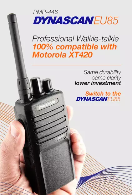 DYNASCAN EU85 PMR446 AMMATTIRADIOPUHELIN MOTOROLA XT420 YHTEENSOPIVA - PMR446 AMMATTIRADIOPUHELIMET - 207075 - 1
