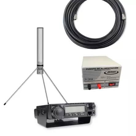 KYLÄRADIO AT-588 TUKIASEMA + GP LB 68 ANTENNI + F7 PWR + 25m RG213 MIL SPEC - Kyläradio RHA68 paketit 67-72MHz - 1402755 - 1